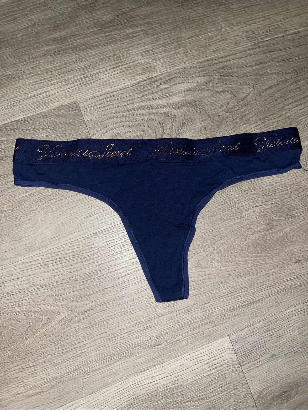 Victoria's Secret shimmer letter waistband